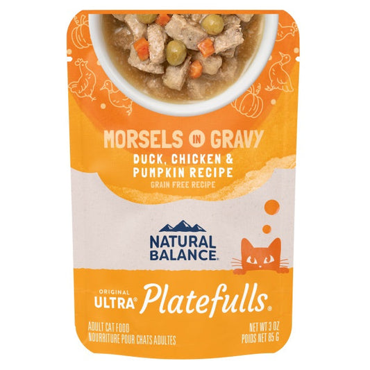 Premium Cat Food - Natural Balance Duck Chicken Pumpkin 3oz 🦆
