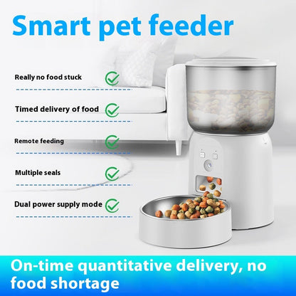 Smart WiFi Automatic Pet Feeder with HD Monitoring Camera