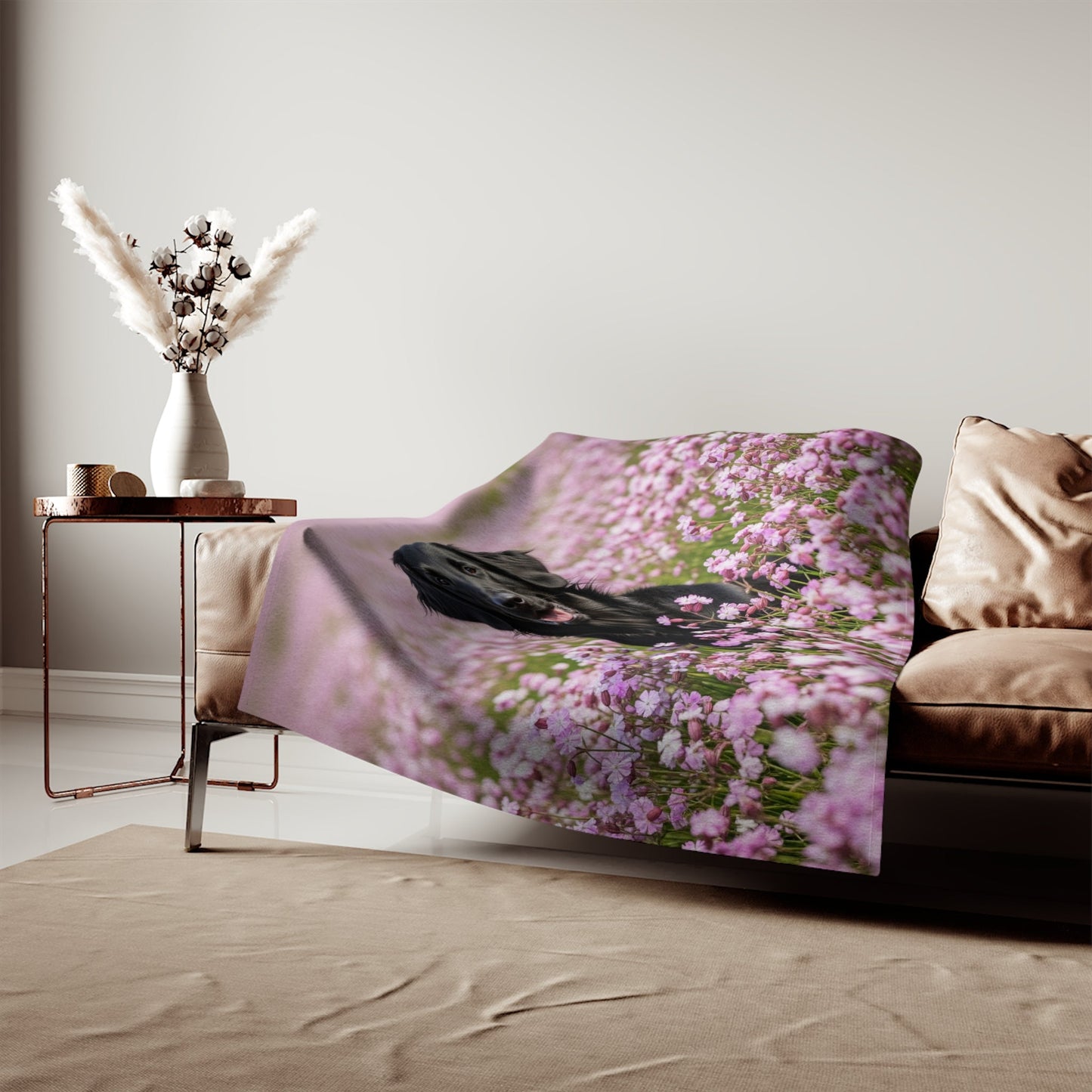 Flat Coated Retriever Sweatshirt Blanket