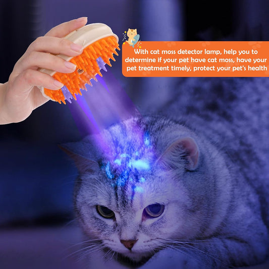 Cat Steam Brush Upgraded 4 In1 Steamy Cat Brush For Shedding