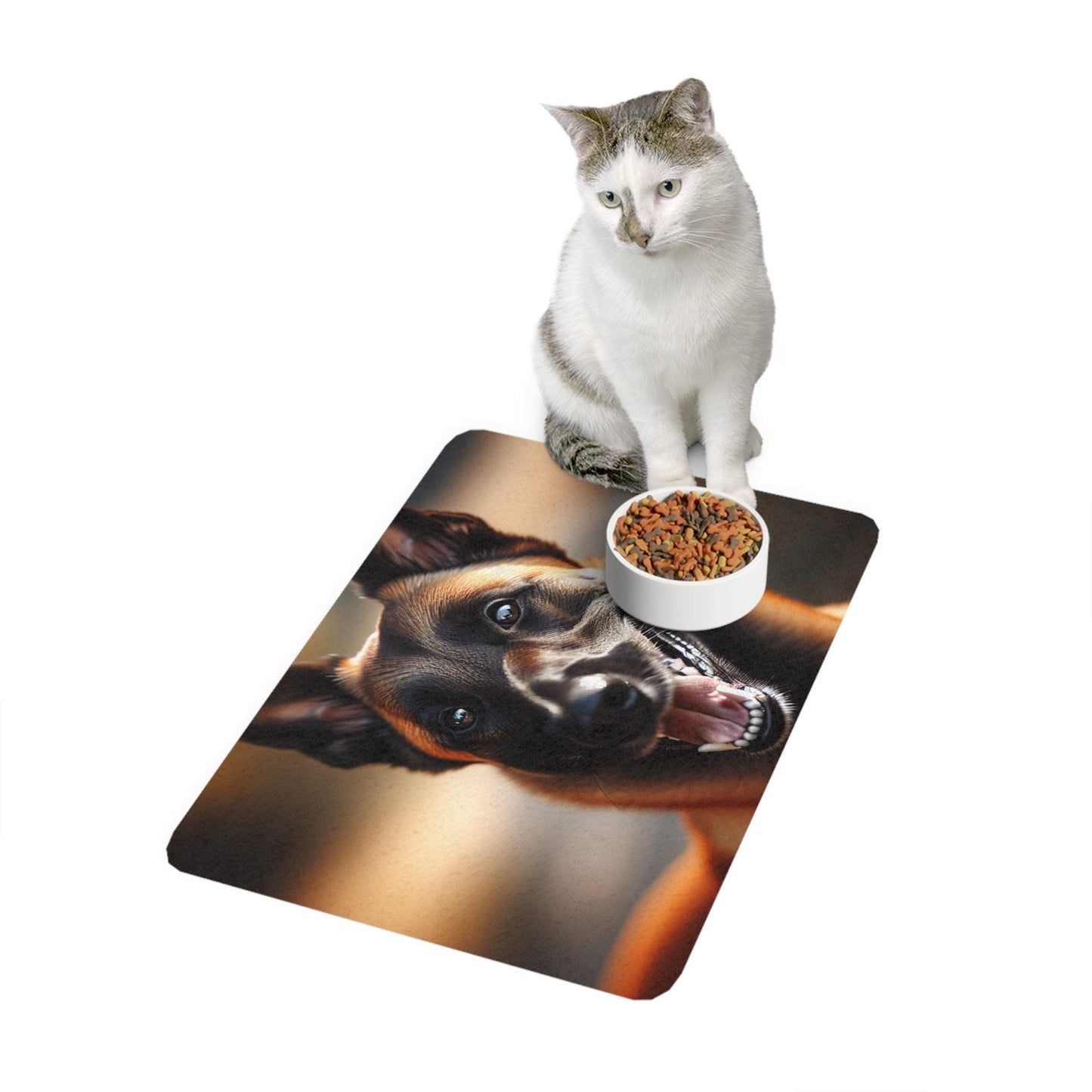 Pet Food Mat (12x18) - Belgian Shepherd Dog Malinois