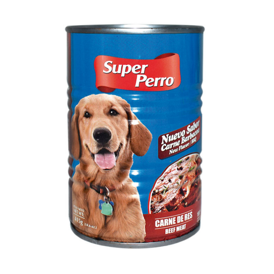 Wet Dog Food Beef Flavor 14.1oz Super Perro 🥫