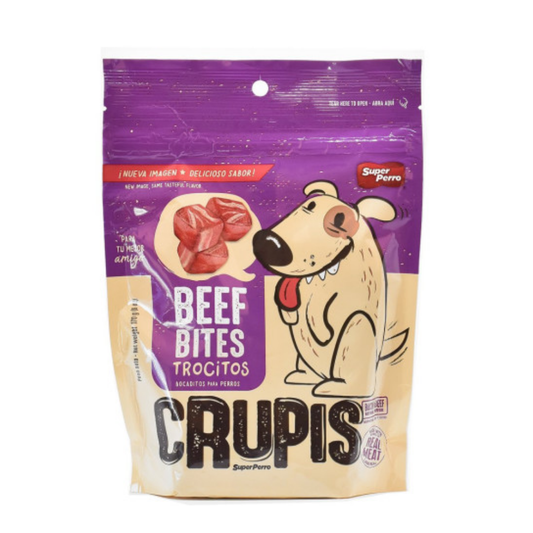 Crupis Beef Bites Dog Treats 6oz 🥩