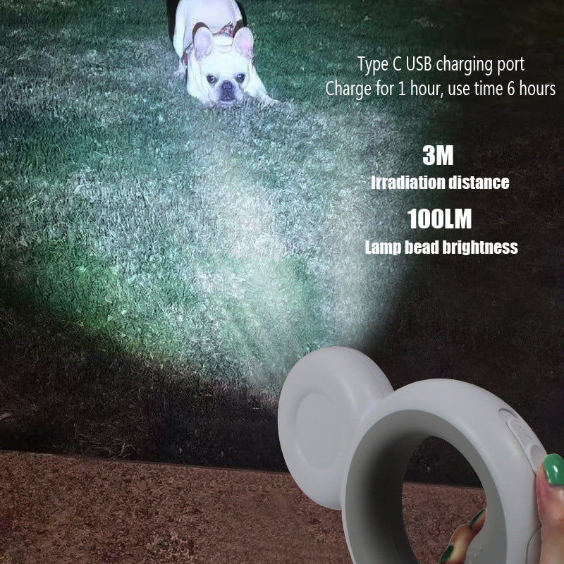 Dog Leashes 4 in 1 Pet Snowman LED With Night Light Dog Auto