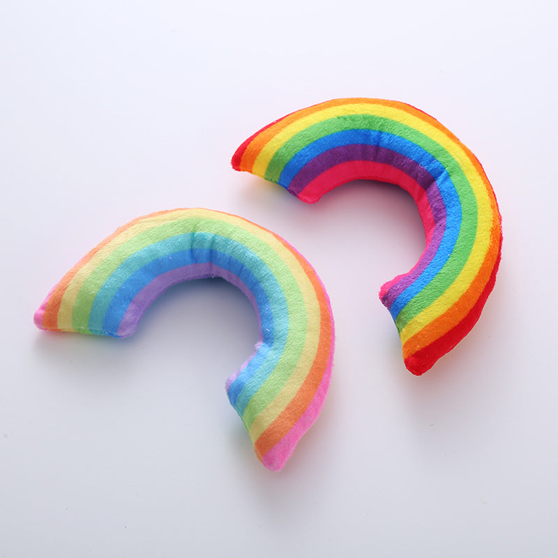 Pet Supplies Cat Toy Rainbow Bridge Pillow with Catnip and Cat Mint - Purrfect Pet Kingdom