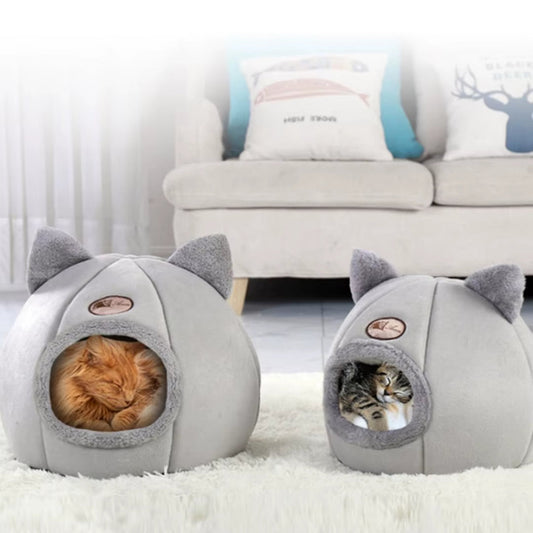 Pet Bed with Cat Ears Cat Bed for Small Medium Large Cats
