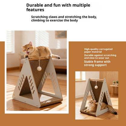 Multi-functional Corrugated Cardboard Scratching Board Cat