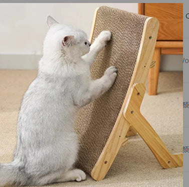 Multi-functional Corrugated Cardboard Cat Scratcher