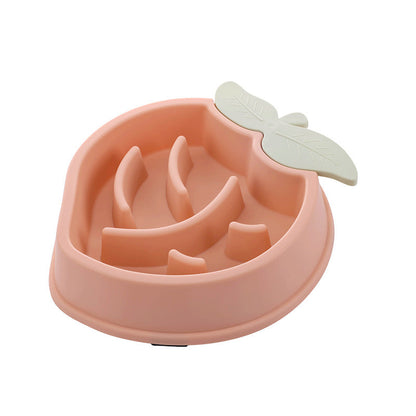Pet Dog Feeding Bowls Eating Feeder Dish Prevent Obesity Pet