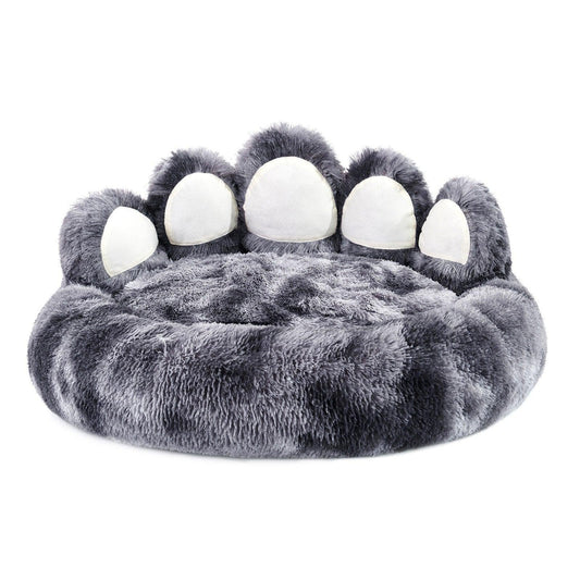 Paw Shape Cozy Plush  Dog Bed
