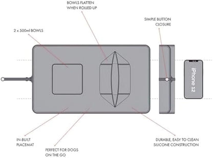 Generic Portable Pet Feeder Silicone Bowls For Dog And Cat