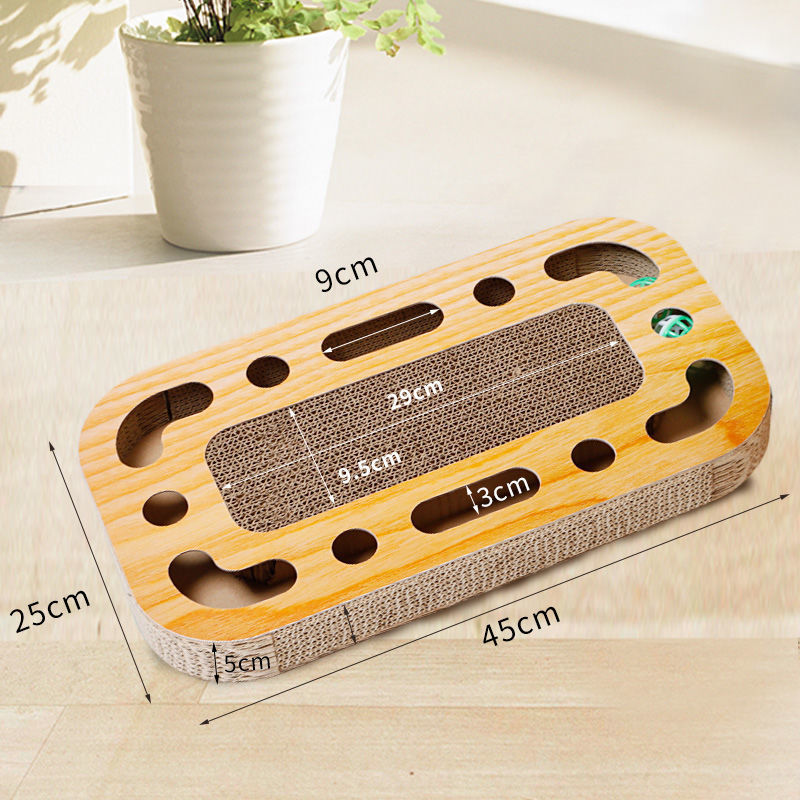 Purrfect Pet Kingdom Cat Scratch Board Round Ball Grinding Claw Toy (Bullet Plate And Oval Plate) - Premium Cat Scratching