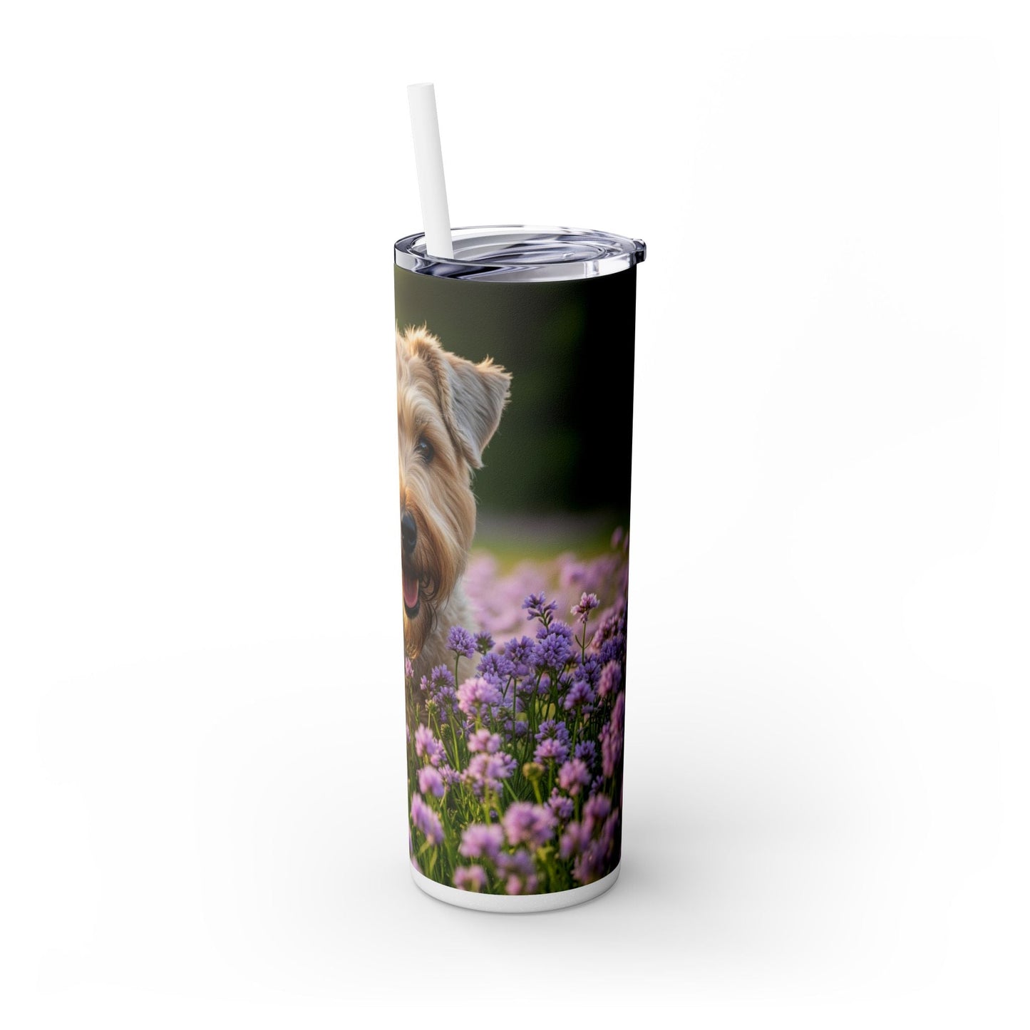 Soft Coated Wheaten Terrier Tumbler with Straw, 20oz