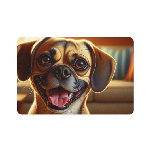 Pet Food Mat (12x18) - Puggle