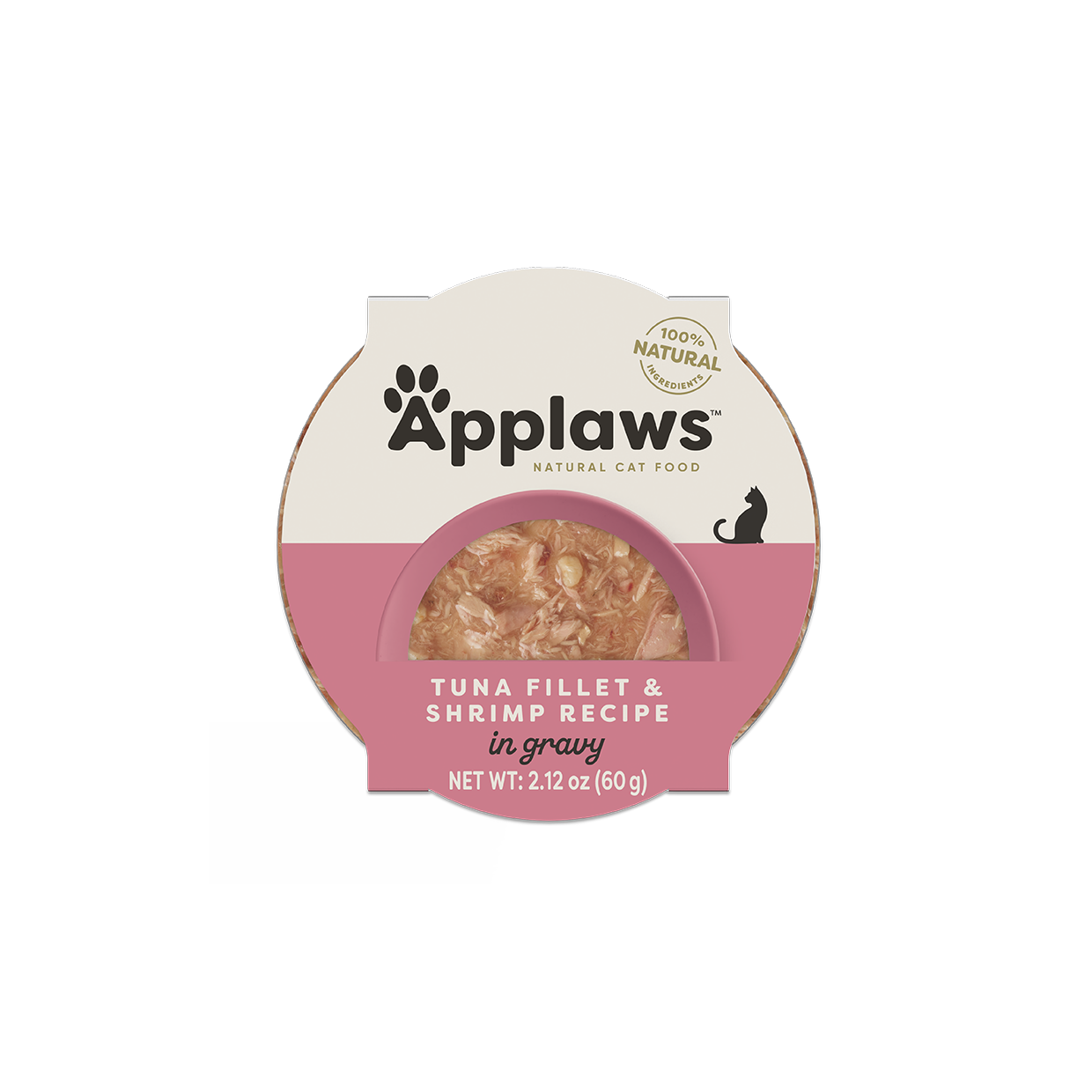 Applaws Natural Wet Cat Food Tuna Fillet & Shrimp Recipe in Gravy (2.12oz)