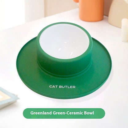 Cat And Dog Bowl Silicone Stainless Steel Pet Non-slip