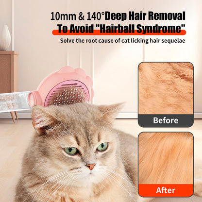Spray Cat Brushes For Indoor Cats With Release Button Cat