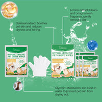 Pet Disposable Cleaning Gloves Dog Cat Hair And Skin Gentle