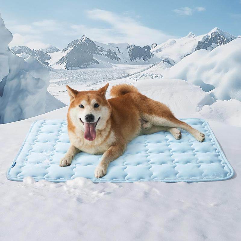 Bedsure Dog Cooling Mat – Washable Summer Crate Pad for Large Dogs (Up to 50 lbs), Non-Slip, Portable, QMAX>0.5 Cooling Tech - Purrfect Pet Kingdom