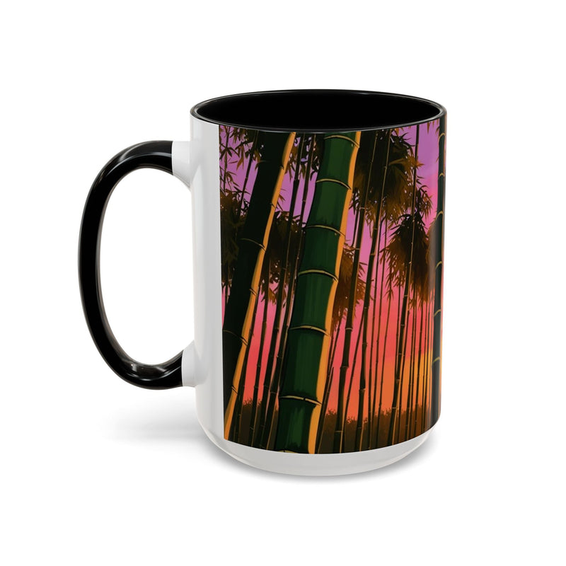 Bamboo Forest Sunrise Accent Coffee Mug - Perfect Gift for Dog Lovers