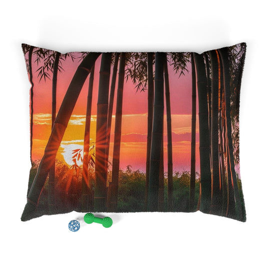 Bamboo Forest Sunrise Pet Bed