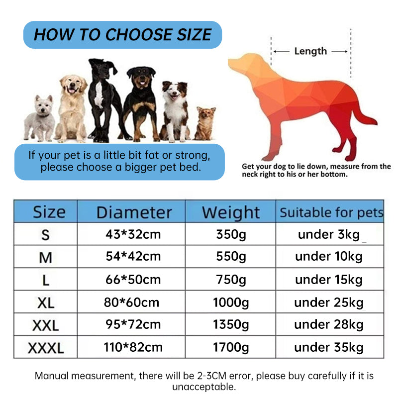 New, soft, and cozy fleece pet bed. Waterproof bottom. Suitable for small, medium & large pets. Keeps pets warm. - Purrfect Pet Kingdom