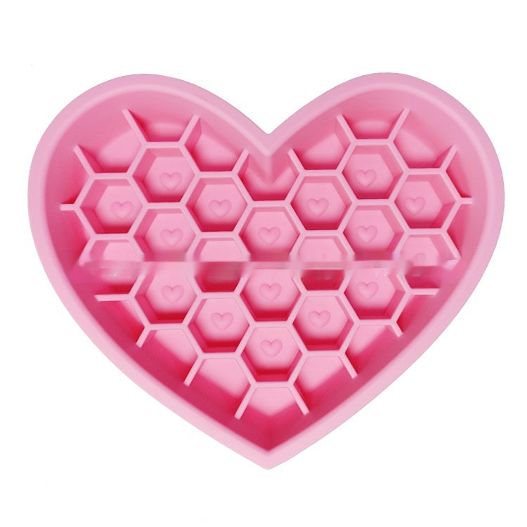 Honeycomb Heart-shaped Edible Silicon Easy To Clean And