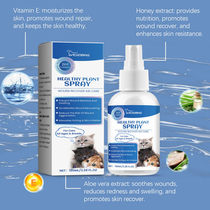Cat Skin Care Spray, Gentle Cleaning Care Pet Skin