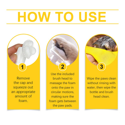 Gentle Dog Paw Foaming Cleanser for Daily Dirt and Grime 1