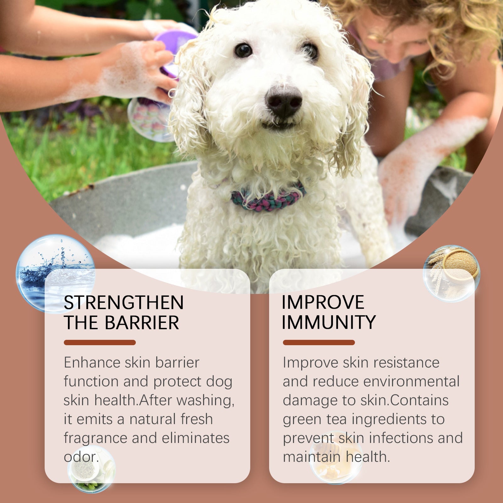 Shampoo For Dogs Gentle Cleansing Shampoo For Dog Hair Moist, Smooth And Tangle-Free - Purrfect Pet Kingdom