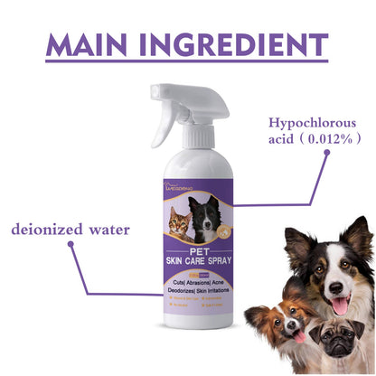 Pet Skin Relief Spray, Relieves Dog And Cat Skin Itchiness