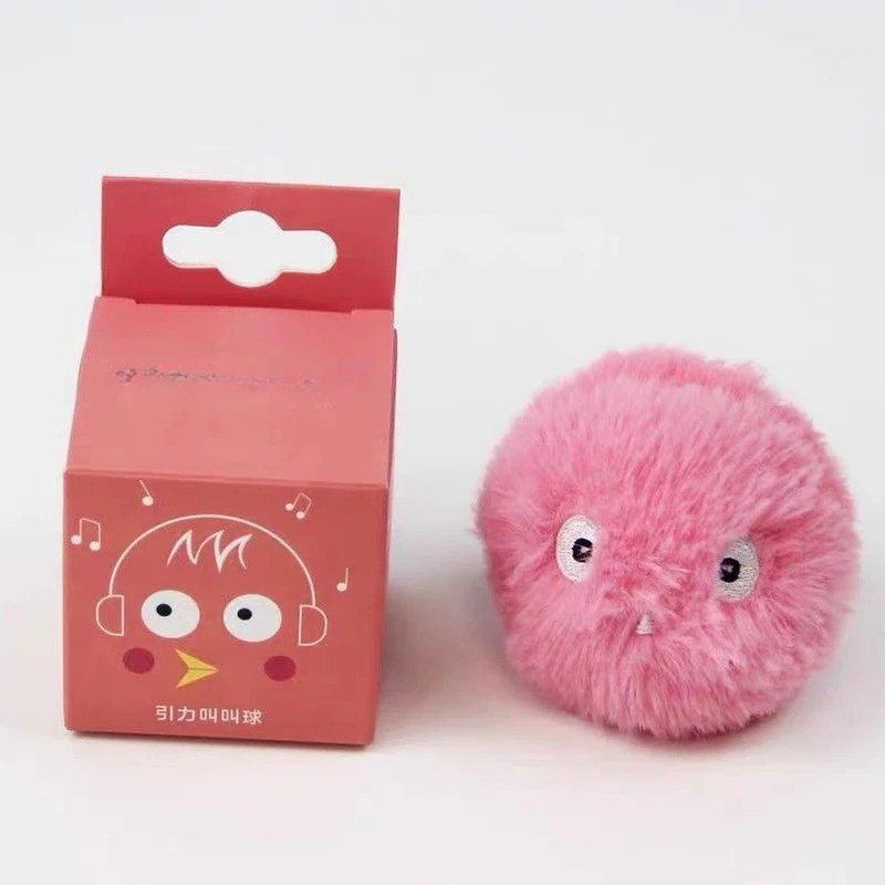 Interactive Smart Squeak Ball – Electric Catnip Plush Toy for Cats - WTN Essentials