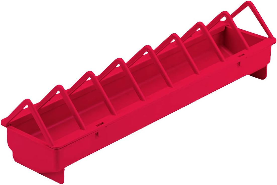Little Giant Plastic Poultry Trough Feeder - 20 Inch Wide Spacing for Chickens & Ducks