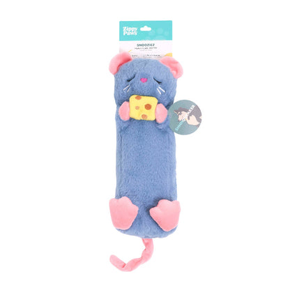 Mouse Snooziez with Shhhqueaker Plush Dog Toy