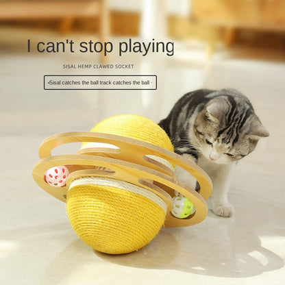 Sisal Rope Cat Scratcher Ball Toys Interactive Scratching
