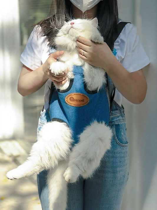 Pet Carrier Backpack - Adjustable Straps for Dogs & Cats