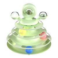 4 Levels Cat Toy Tower Turntable