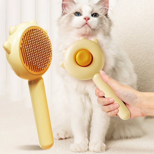 Self-Cleaning Pet Hair Remover Brush