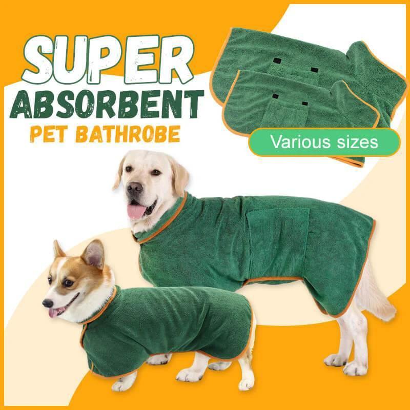 Dog Bathrobe Microfiber - Absorbent Waist-Wrap