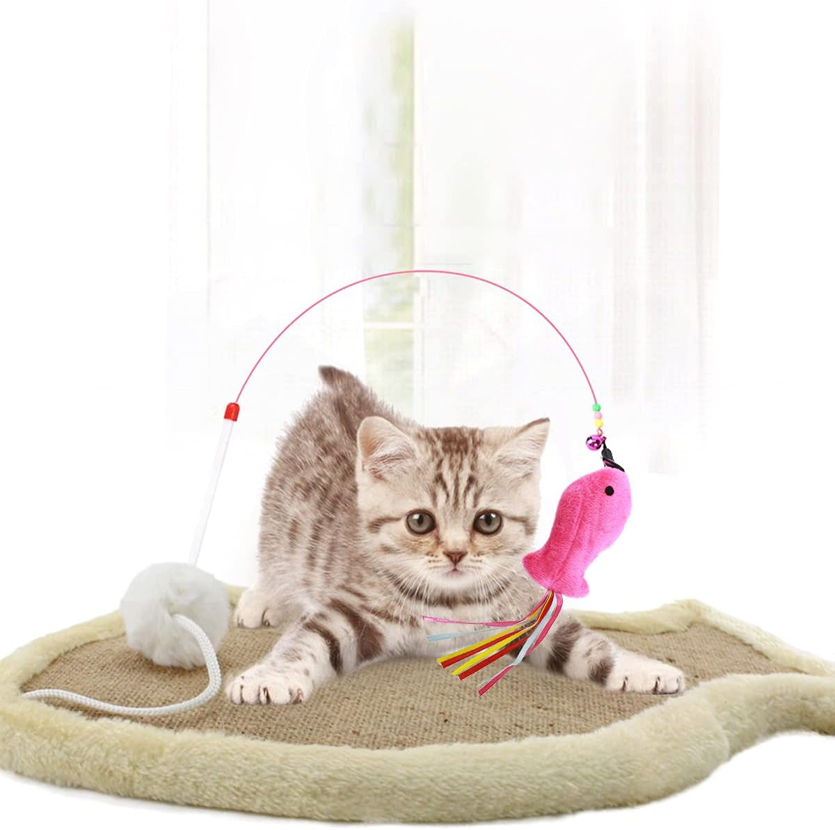 Cat Scratch Pad,Natural Sisal Scratcher Board,Eco - Friendly Cat Scratching Post Floor or Wall ,Furniture Scratch Deterrent Accessories - Elevate Marketplace