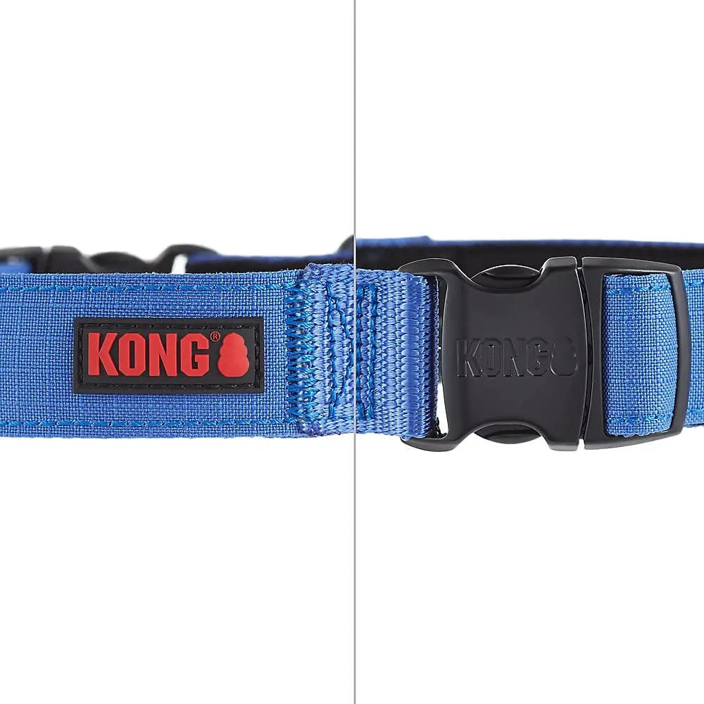 Kong Large Blue Ultra Durable Padded Comfort Handle Dog Collar
