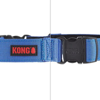 Kong Large Blue Ultra Durable Padded Comfort Handle Dog Collar Adjustable