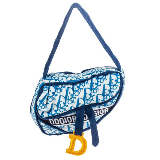 Dog-ior Saddle Bag Plush Squeak Dog Toy