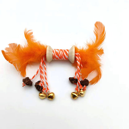 Cat Toys Colored Feathers Galls Fruit Bells Combination