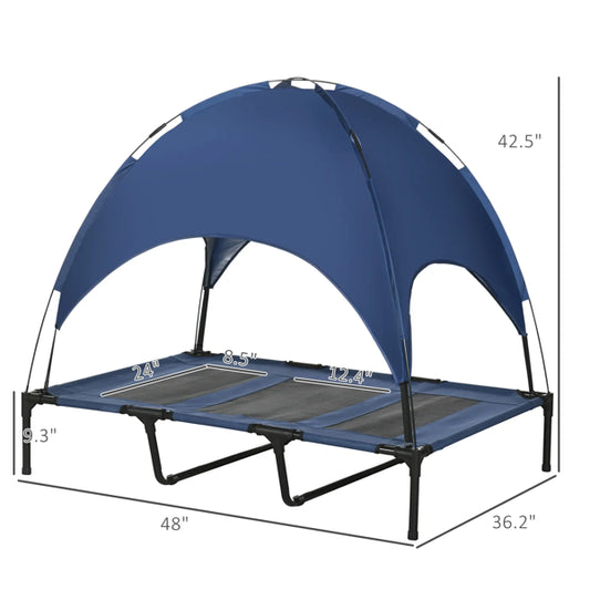 Portable Dog Cot - Raised Cooling Bed for Camping & Patio
