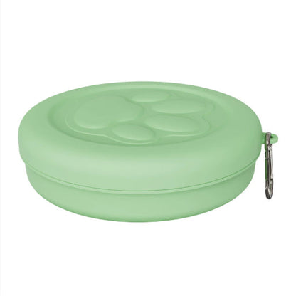 Pet Outdoor Portable Dog Food Bowl Snack Box Feeding Food
