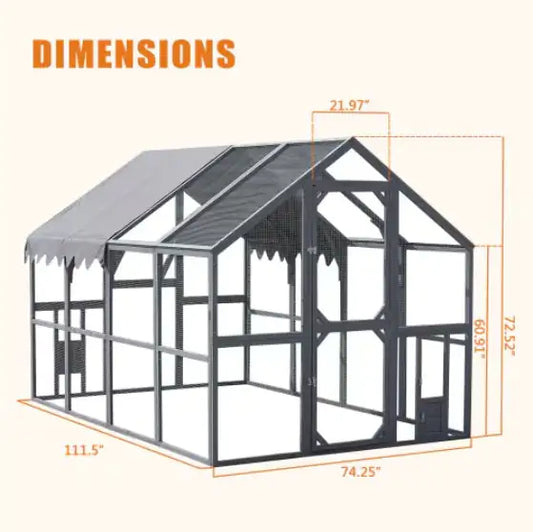 Spacious Outdoor Pet Playpen, Chicken Coop