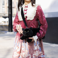 Black Cat Plush Purse ? Kawaii Bag for Girls & Teens