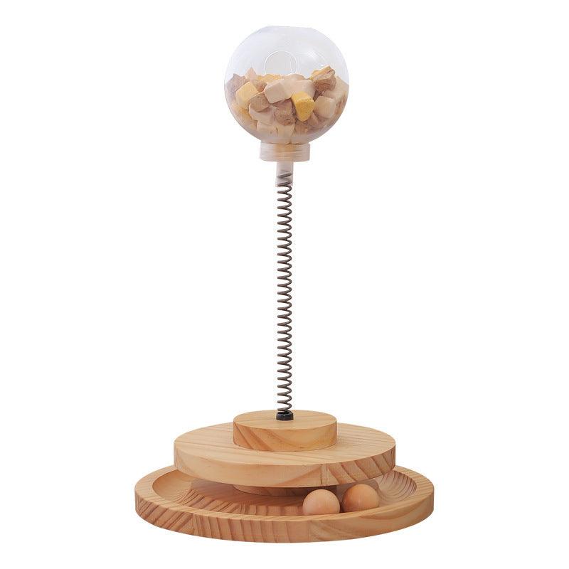 Cat Toys-Treat Dispenser Slow Feeder Interactive Teasing Toy