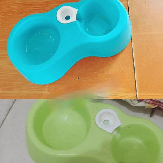 Double Bowl Ceramic Pet Automatic Dog Water Bowl Stainless